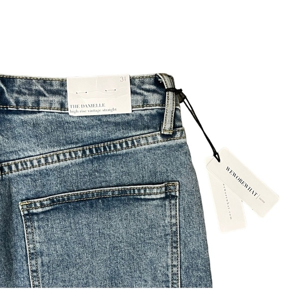 Revolve WeWoreWhat The Danielle Button Down High Rise Vintage Straight - Size 31 - Picture 10 of 10